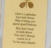 Frank-H-King-Insurance-Co-Travelers-4Leaf-Clover-Card