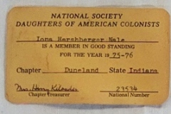 Nale-Iona-Hershberger-National-Society-of-Daughters-of-American-Colonists-Membership-Card