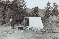 Photo-camping-with-his-brother-Will-when-stationed-at-Fort-Assiboine-copy