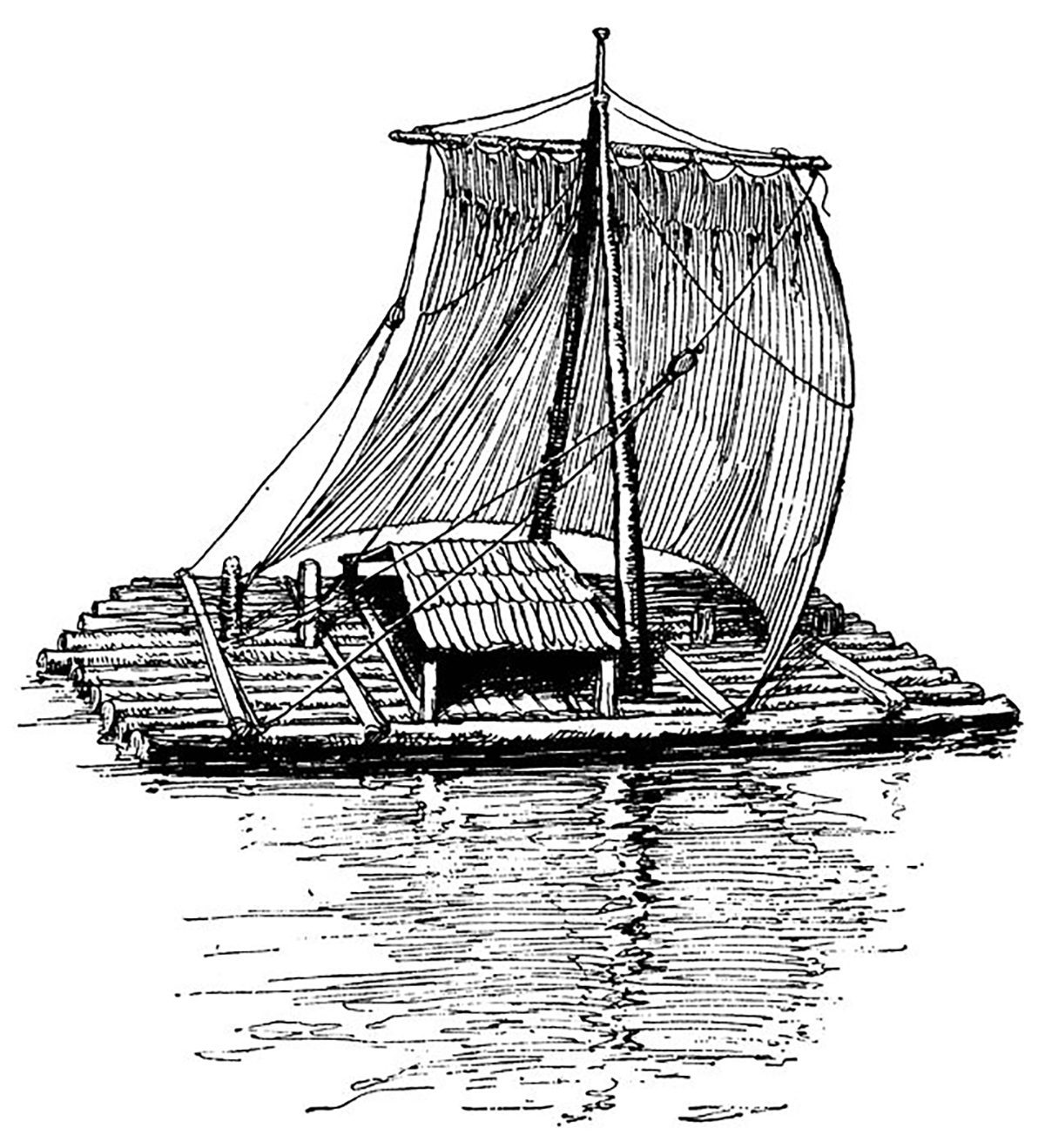 Early Human Rowing Raft The County of Long Ago, by E.R. Brown (part 14): Early Commerce on the ...
